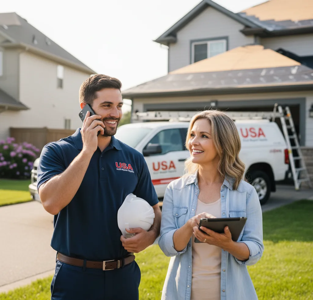 USA Roof Repair Experts customer support in Colonie